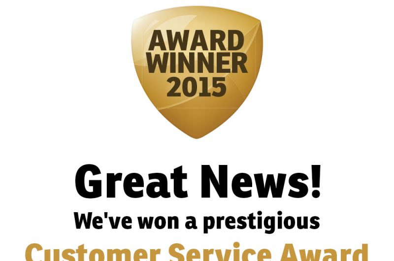 Excellent Customer Service Award 2015